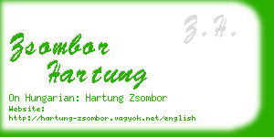 zsombor hartung business card